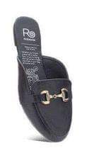 Rollasole Black Mule