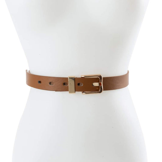 Tan Belt with Gold Hardware