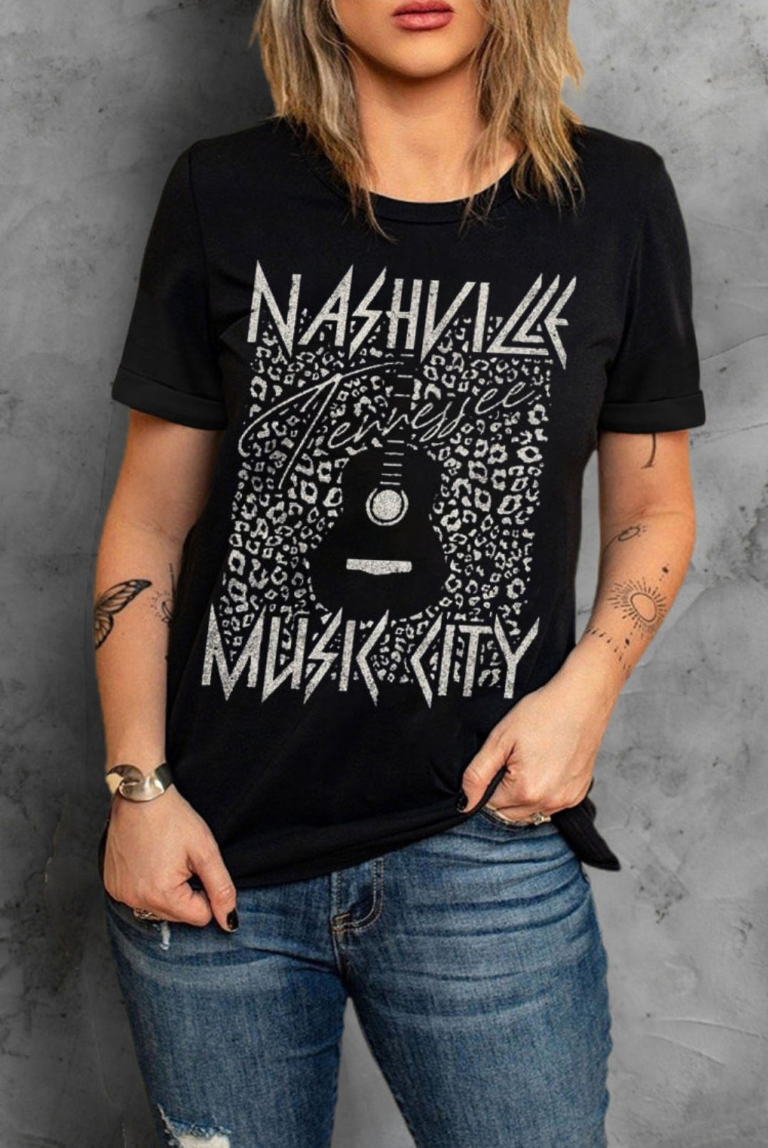 Black Nashville Graphic Tee