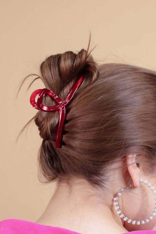 Jess Lea Red Swirl Hair Clip