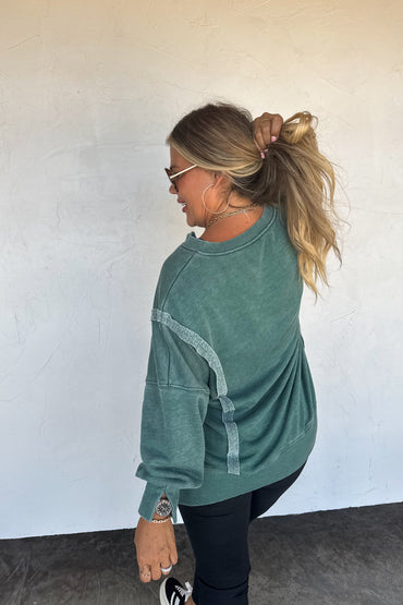 Blakeley COMFY CUT SWEATSHIRT - Hunter Green