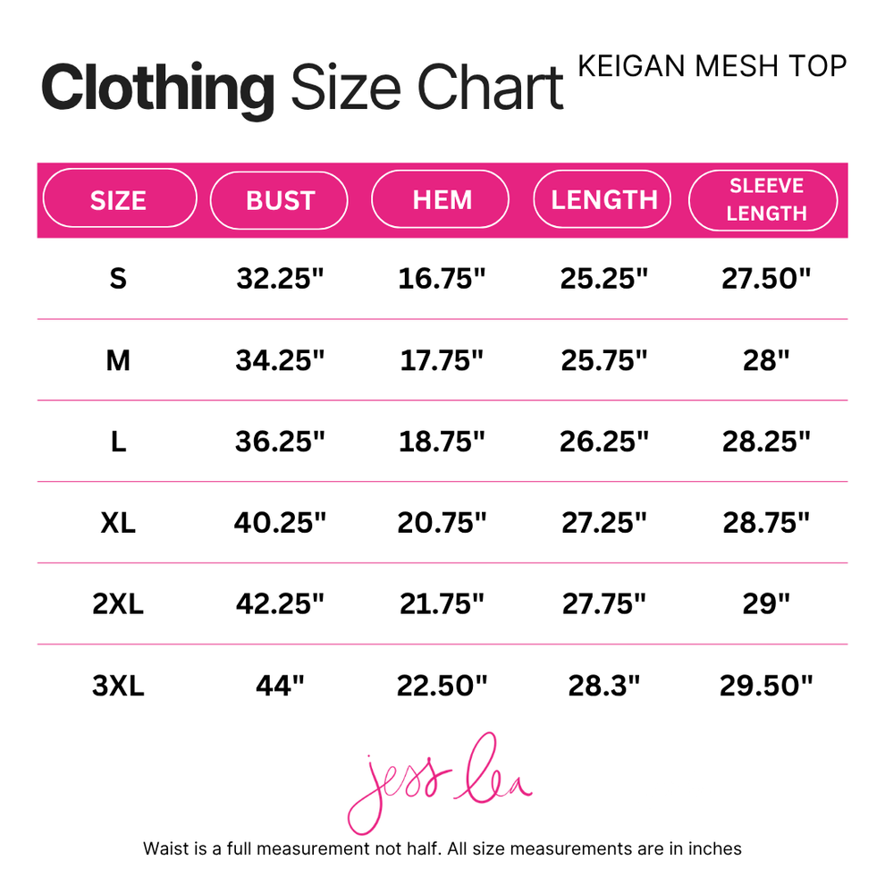 Jess Lea Mesh Long Sleeve Top