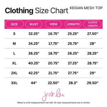 Jess Lea Mesh Long Sleeve Top