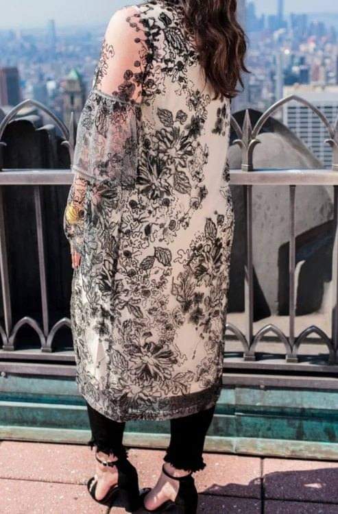 Jess Lea Plus Grand Glimmer Sequin Kimono