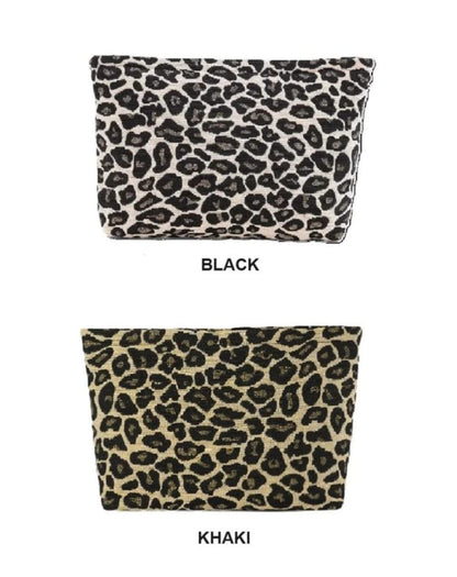 Leopard Print Cosmetic Bag Make Up Pouch