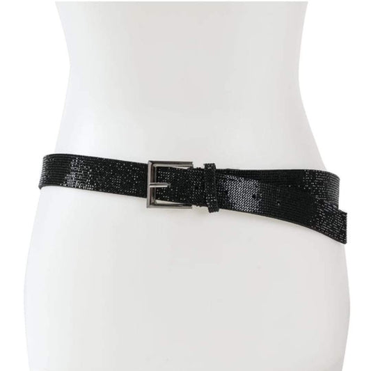 Black Rhinestone Belt