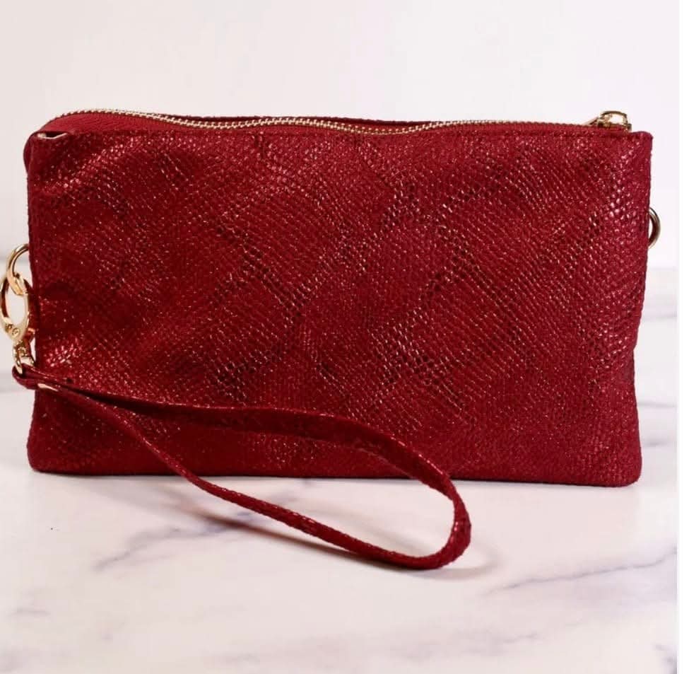 Caroline Hill Liz Crimson Wristlet Crossbody