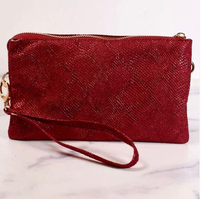 Caroline Hill Liz Crimson Wristlet Crossbody