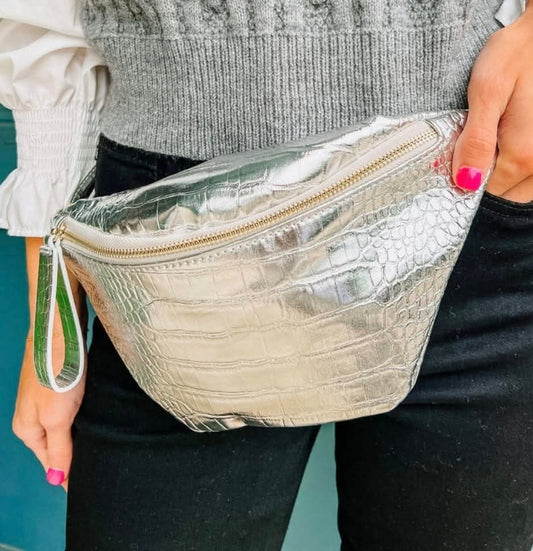 Caroline Hill Platinum Belt Bag