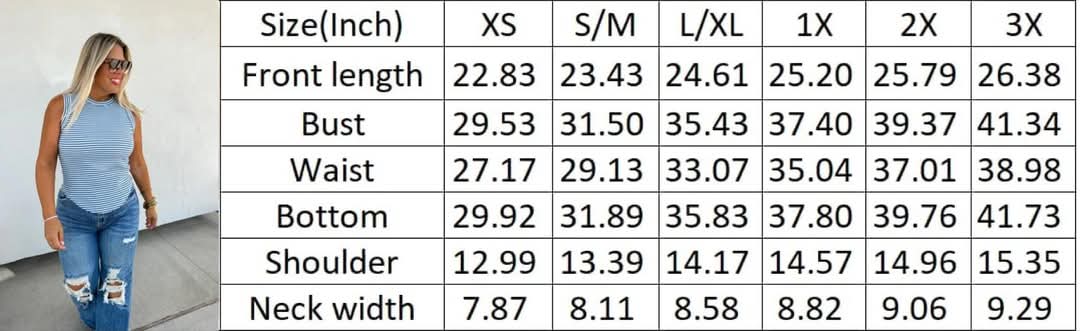 Plus Black & White High Neck Tank