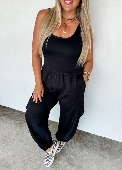 Blakeley Black Tank Romper