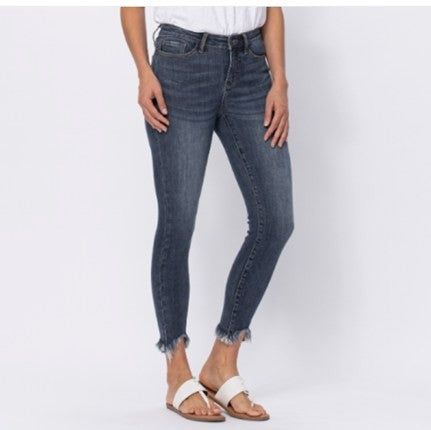 Plus Size Judy Blue Shark Bite Skinny Jeans