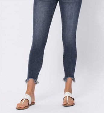 Plus Size Judy Blue Shark Bite Skinny Jeans