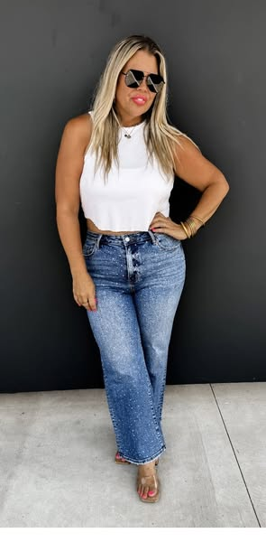 Blakeley Rhinestone Cowgirl Midrise Jean