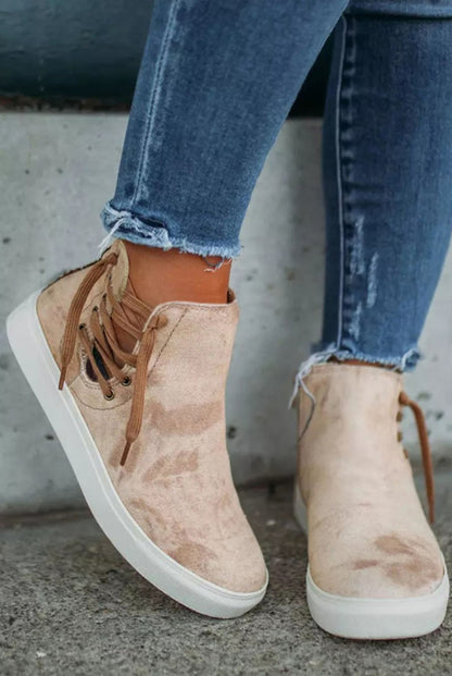 Suede Slip On High Top