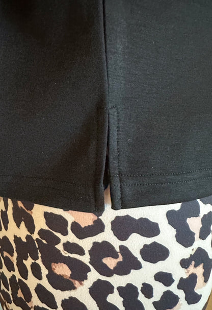 Jess Lea Luxe Basic Black Short Sleeve Tee