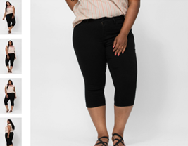 Judy Blue Black Stretch Denim Capris