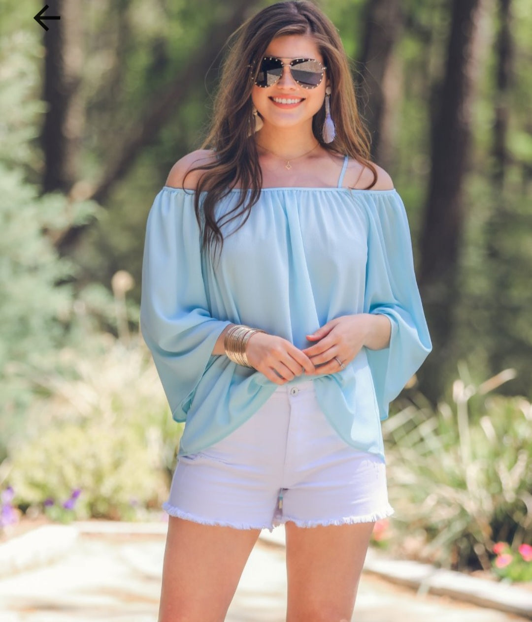 Jess Lea Cold Shoulder Blouse