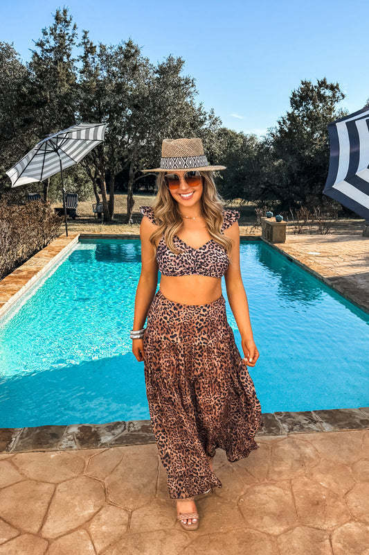 Blakeley Black & Leopard 3 Piece Swimsuit