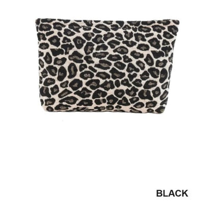 Leopard Print Cosmetic Bag Make Up Pouch