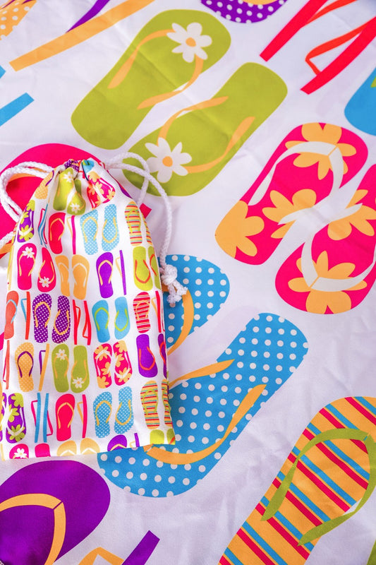 Jess Lea Flip Flop Fun Beach Towel