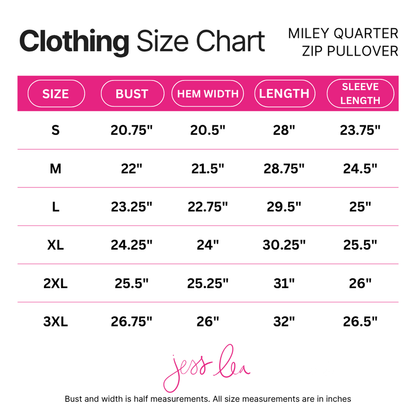 Jess Lea Quarter Zip Pullover