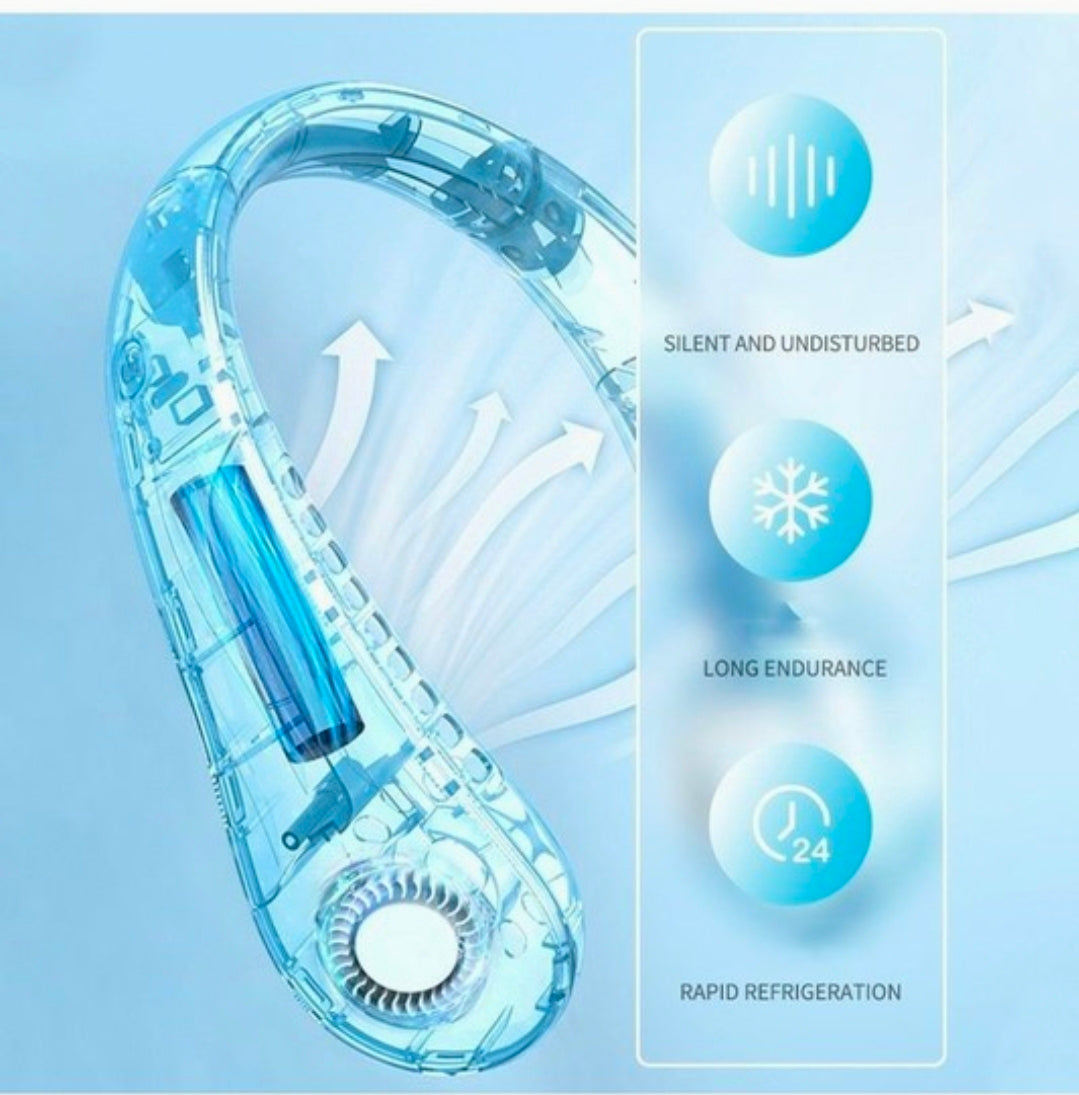 Rechargeable Portable Bladeless Neck Fan
