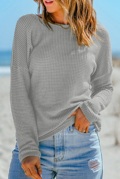 Waffle Long Sleeve Top