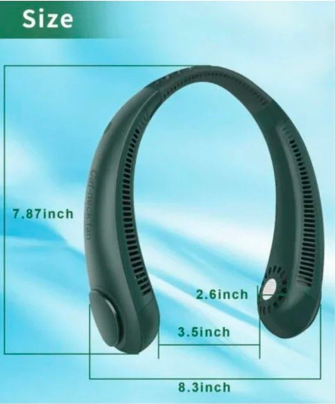 Rechargeable Portable Bladeless Neck Fan