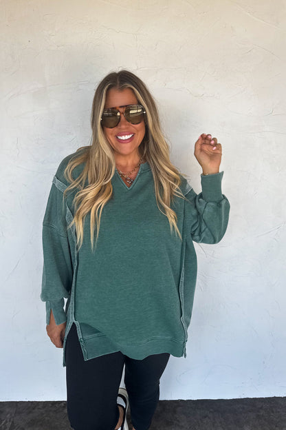 Blakeley COMFY CUT SWEATSHIRT - Hunter Green