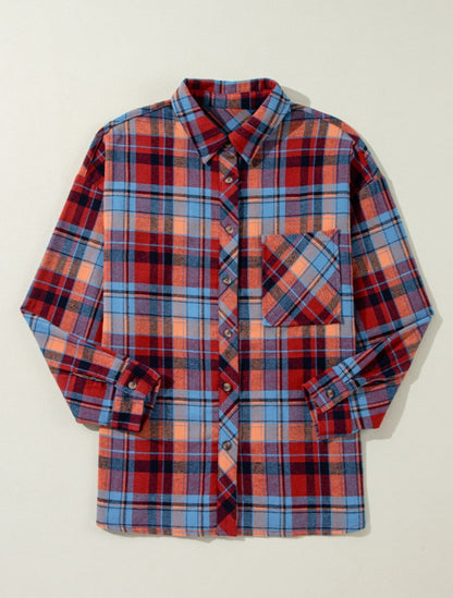Multi Color Plaid Button Down Shirt