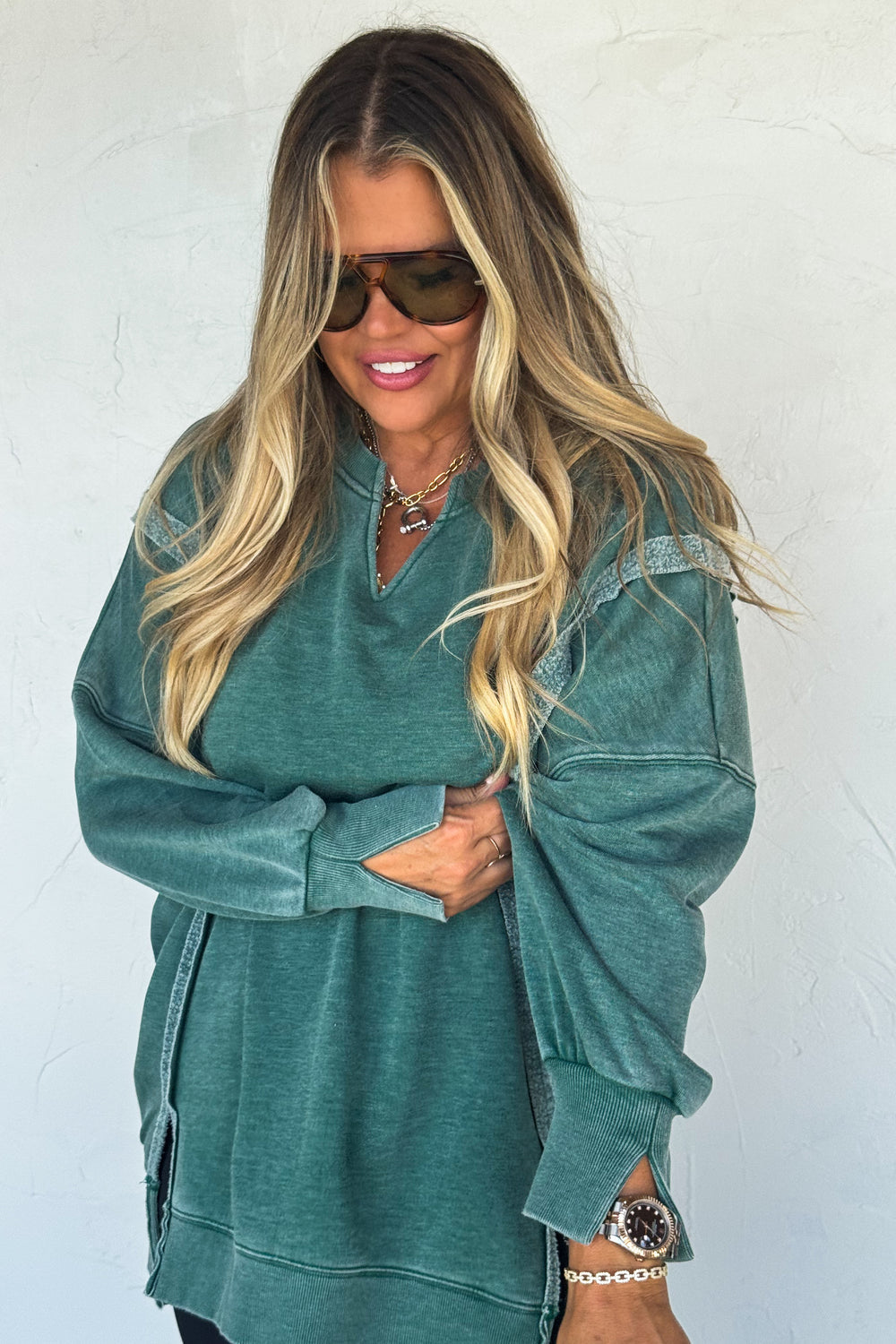 Blakeley COMFY CUT SWEATSHIRT - Hunter Green