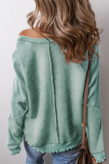 Green Mineral Wash Sweatshirt