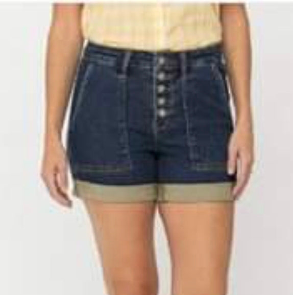 Judy Blue Multi Button Denim Shorts