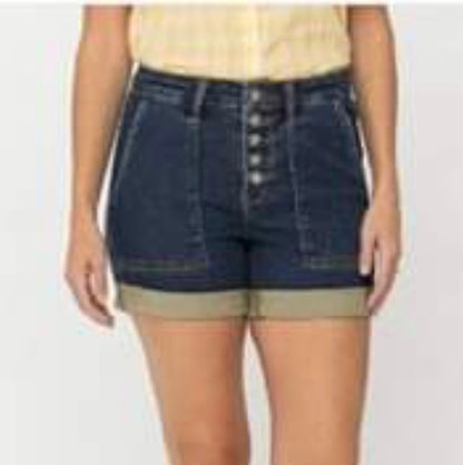 Judy Blue Multi Button Denim Shorts
