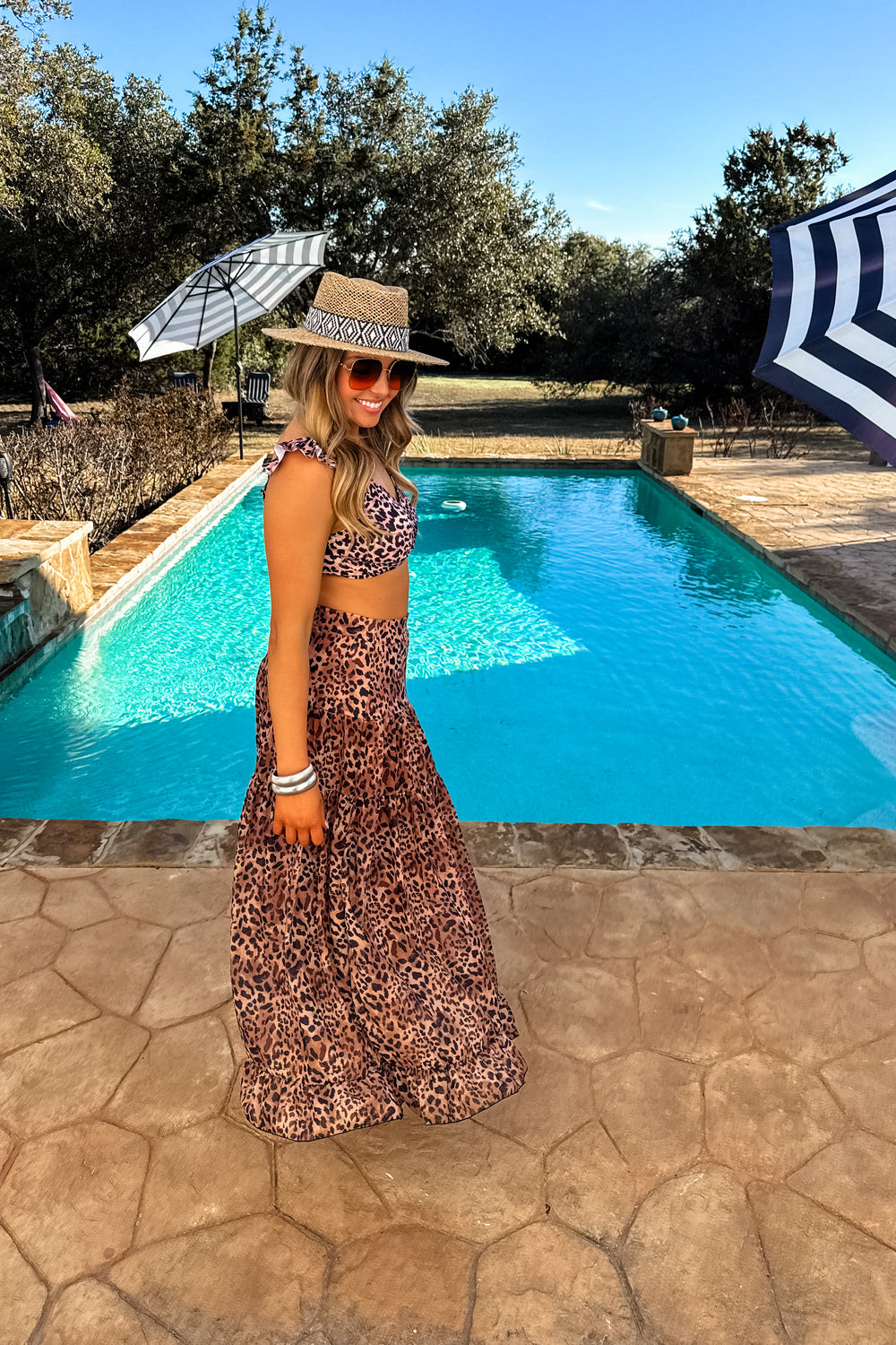 Blakeley Black & Leopard 3 Piece Swimsuit