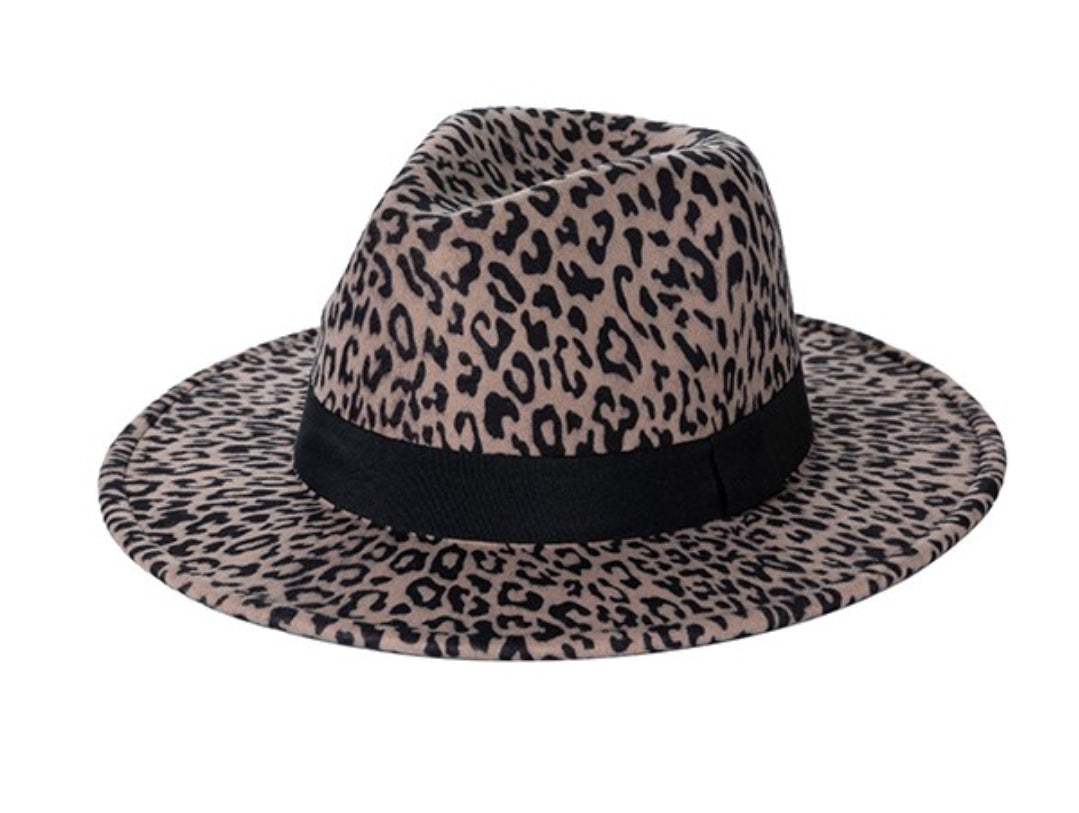 Khaki & Black Fedora