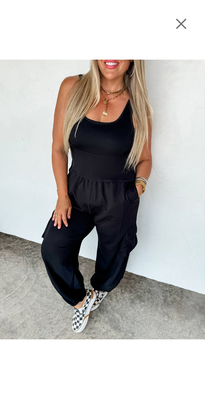 Blakeley Black Tank Romper
