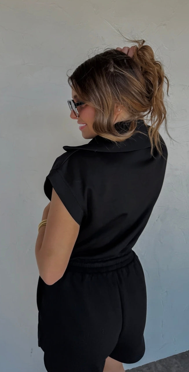 Blakeley Black Off Duty Romper