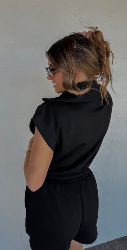 Blakeley Black Off Duty Romper