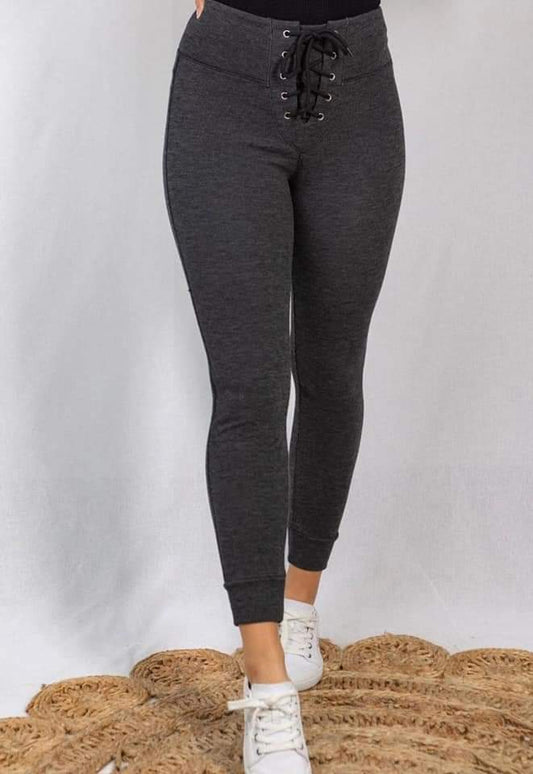 Plus White Birch Gray Joggers