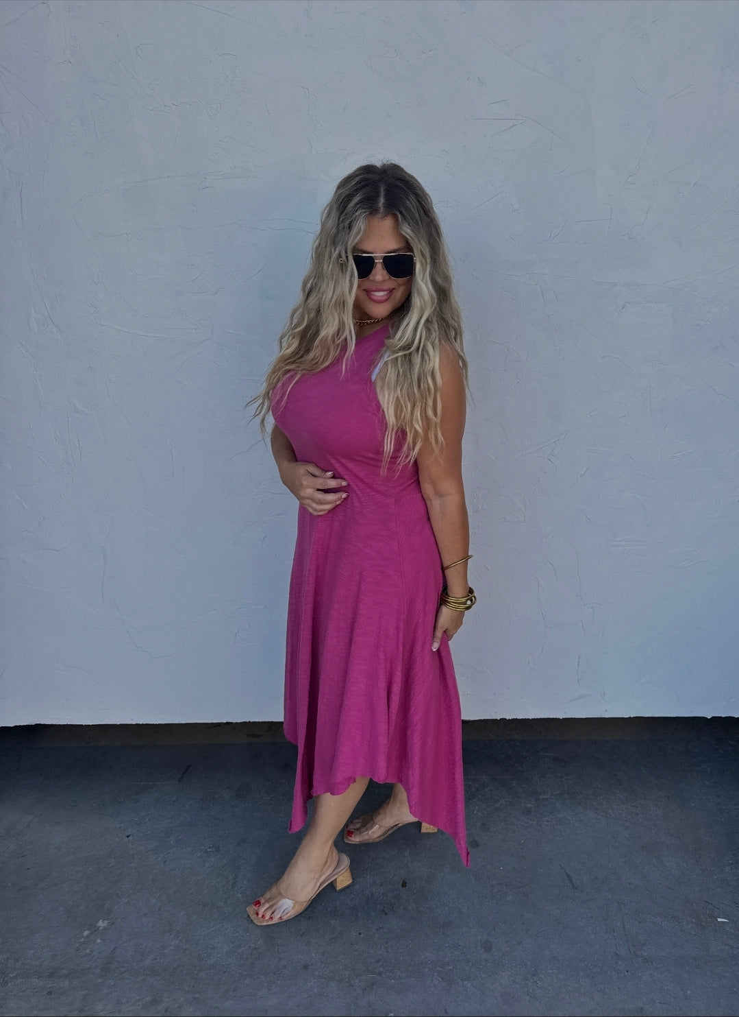 Blakeley Pink Sleeveless Dress