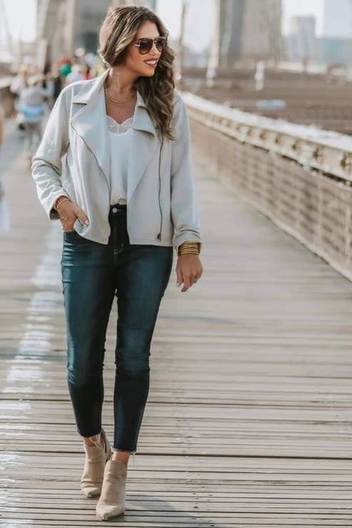 Jess Lea Plus Gray Faux Suede Jacket