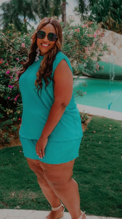 Jess Lea Pleated Short Set