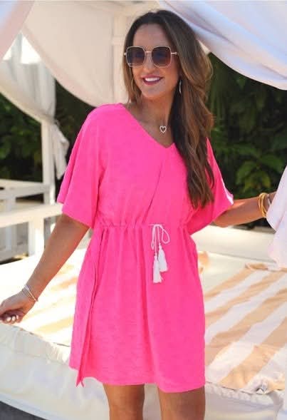 Jess Lea Pink Starfish Swimsuit Coverup