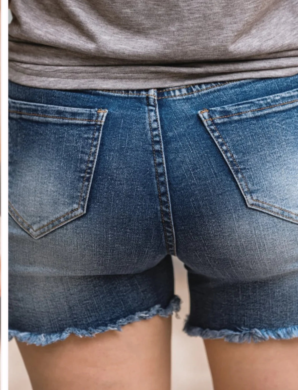 Plus Jess Lea Multi Button Distressed Denim Shorts Raw Hem